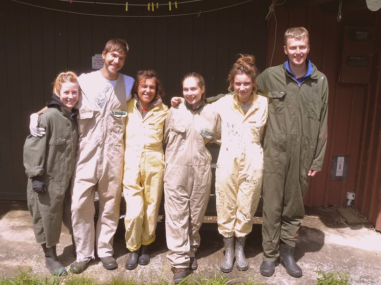 AIFS-Freiwilligenarbeit-Neuseeland-Rainforest-Conservation-Pupu-Rangi-Volunteers-Gruppenfoto-Unterkunft