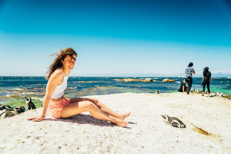 aifs-studieren-in-südafrika-person-Pinguine_Boulders-Beach